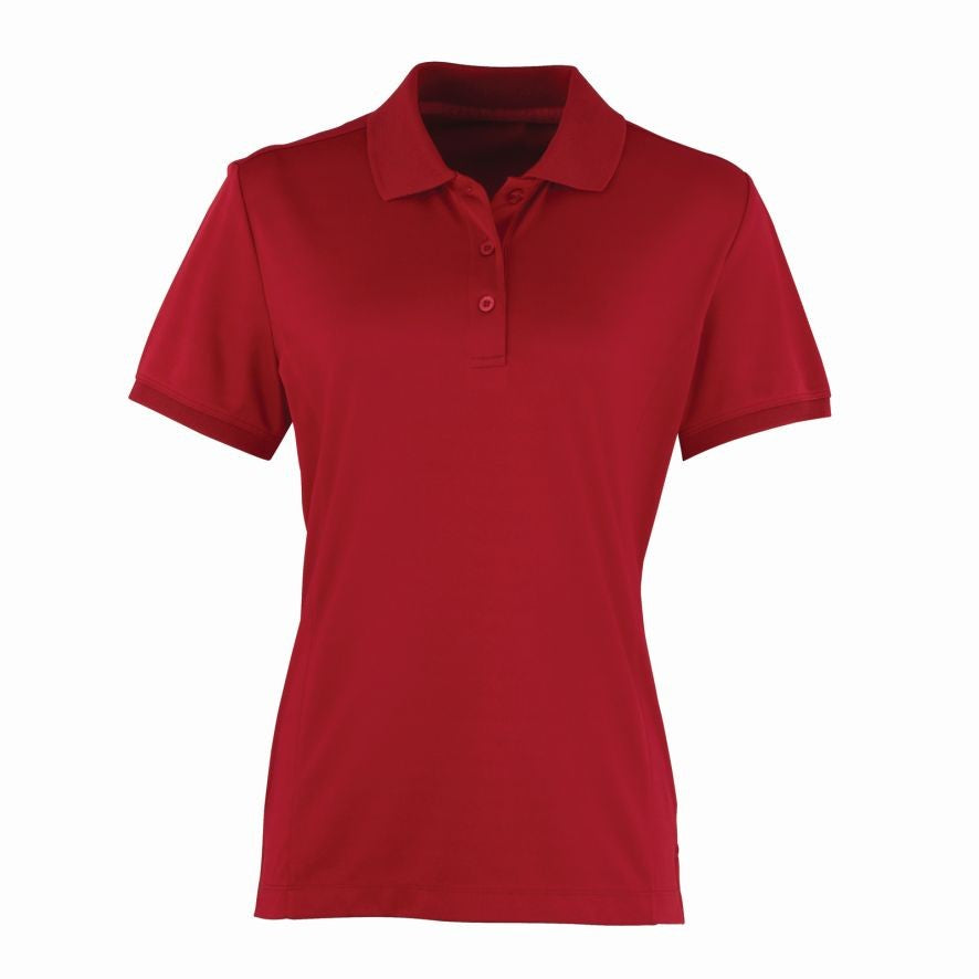 Women's Coolchecker Pique Polo | BURGUNDY