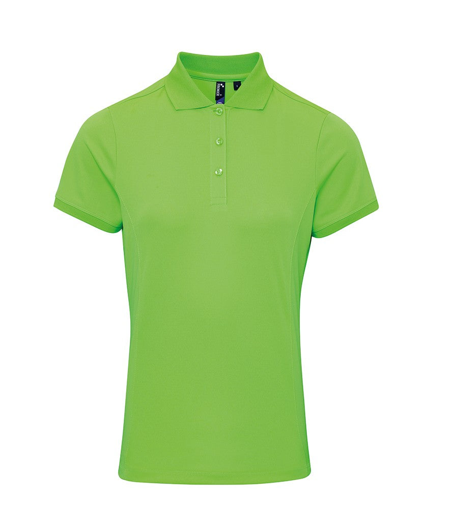 Women's Coolchecker Pique Polo | NEON GREEN