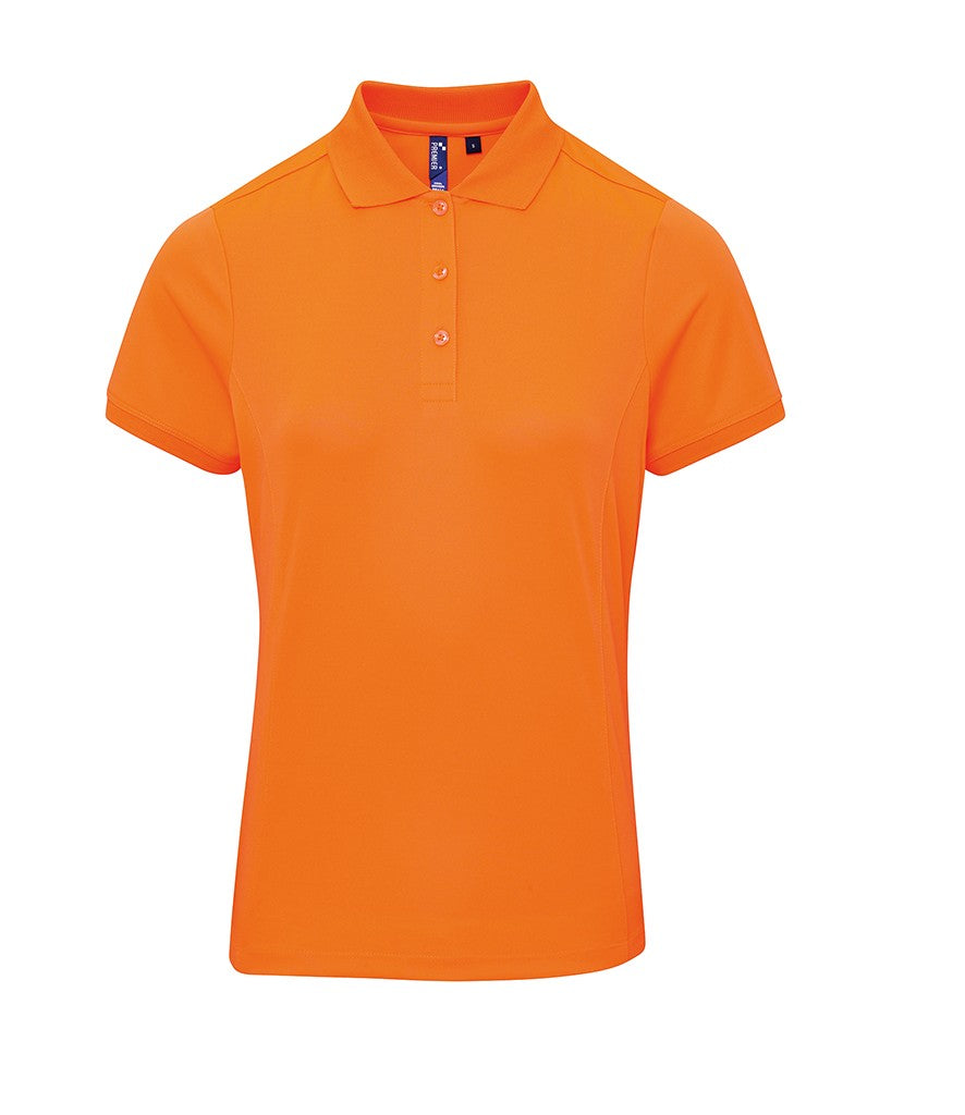 Women's Coolchecker Pique Polo | NEON ORANGE