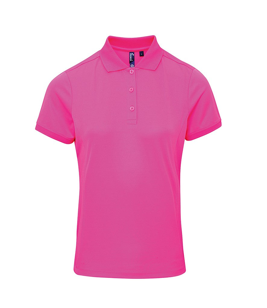 Women's Coolchecker Pique Polo | NEON PINK