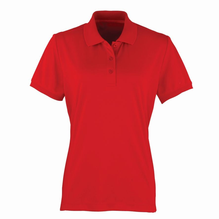 Women's Coolchecker Pique Polo | RED