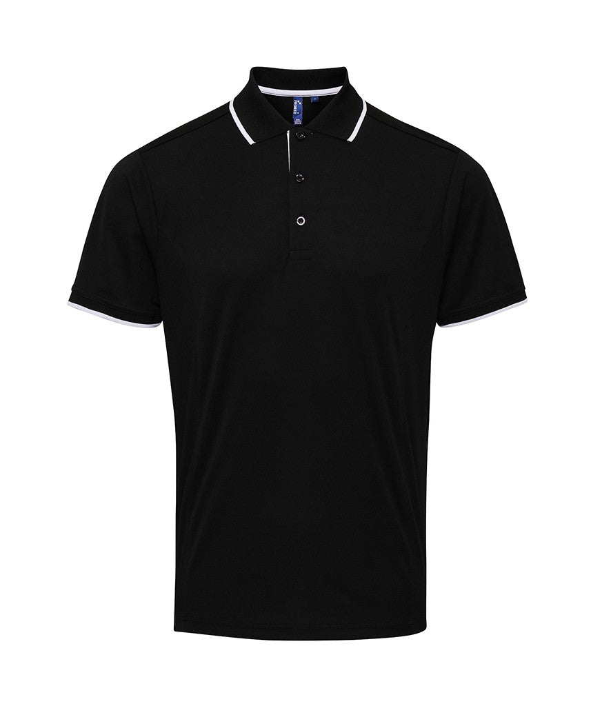 Contrast Coolchecker Polo | BLACK/WHITE