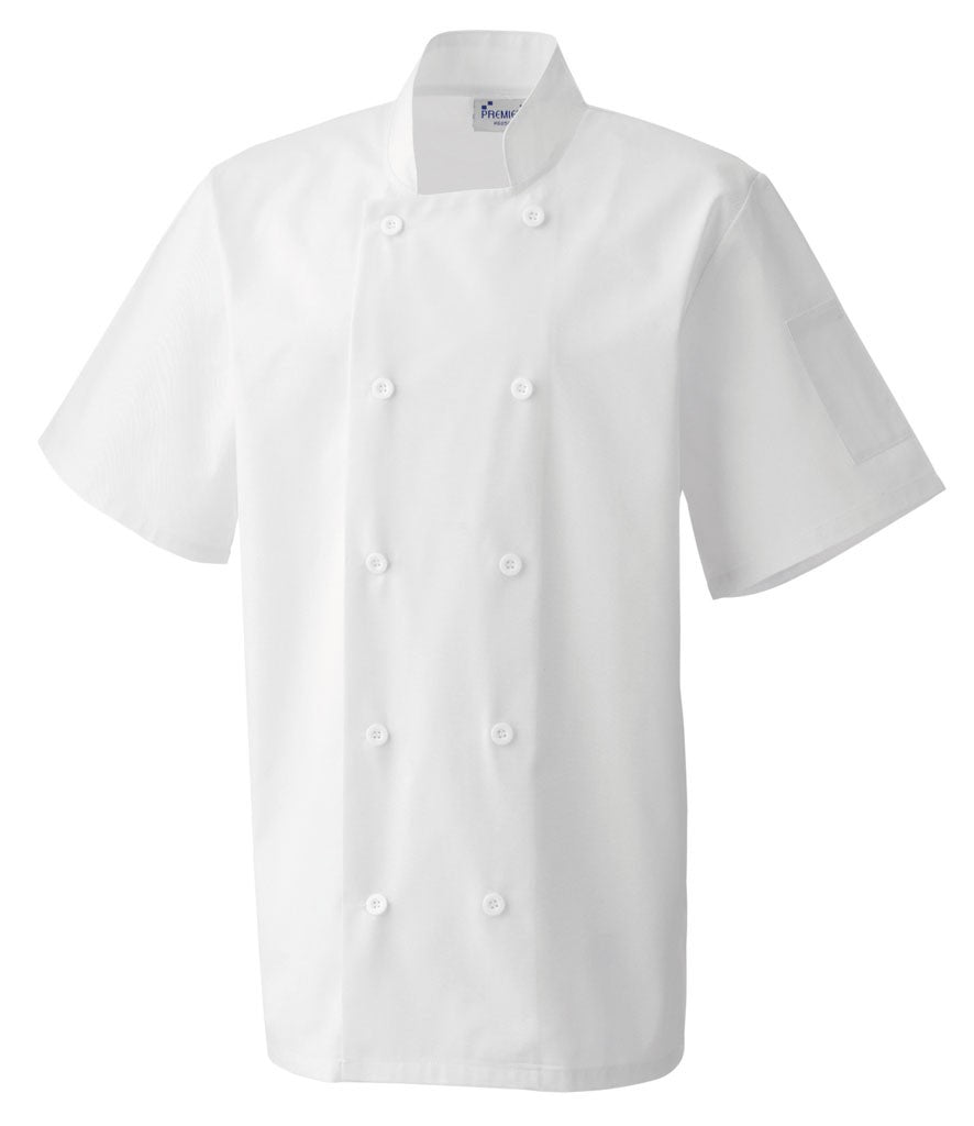 Short Sleeved Chef Jacket | WHITE