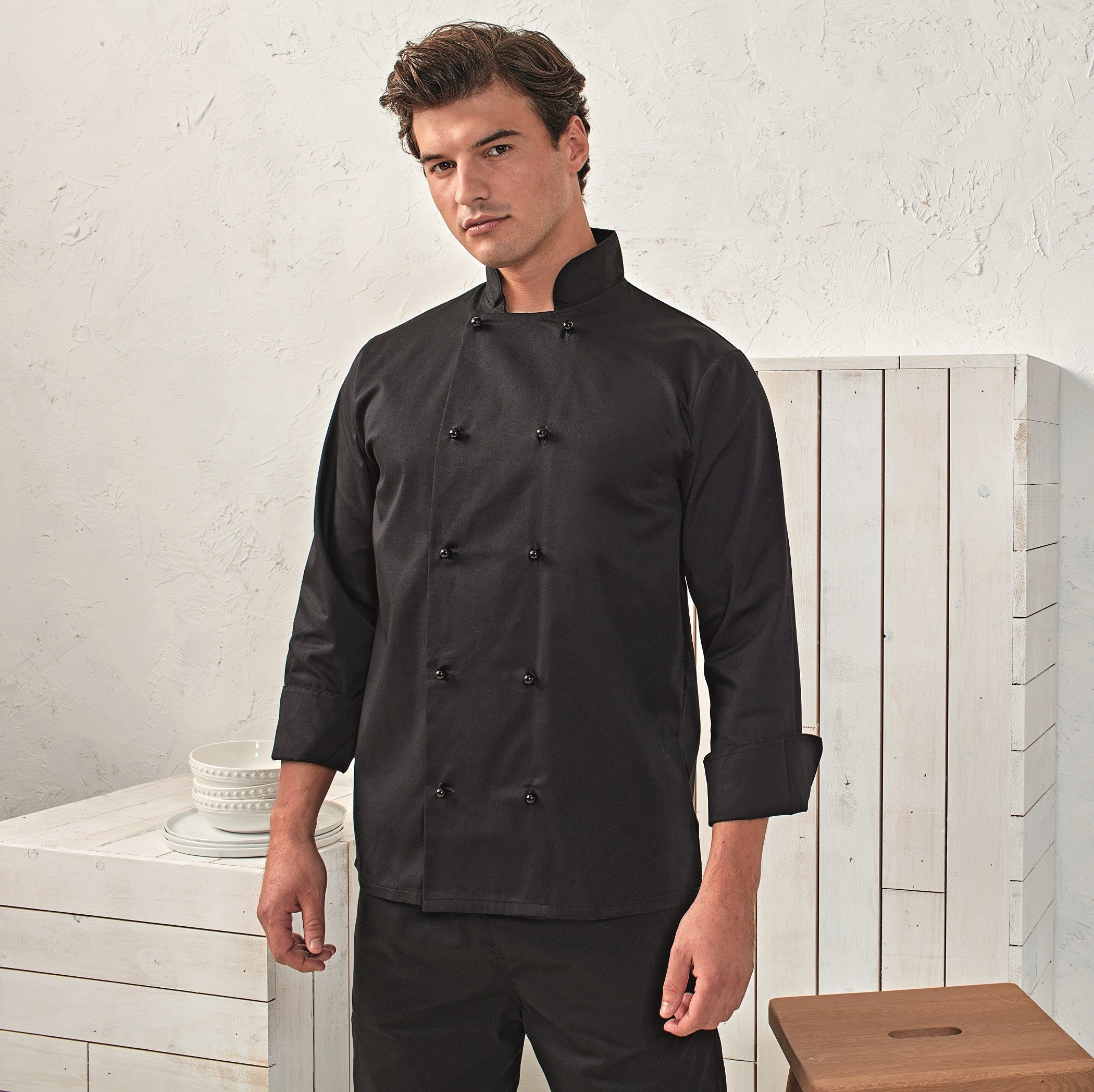 Cuisine Long Sleeve Chef's Jacket | WHITE