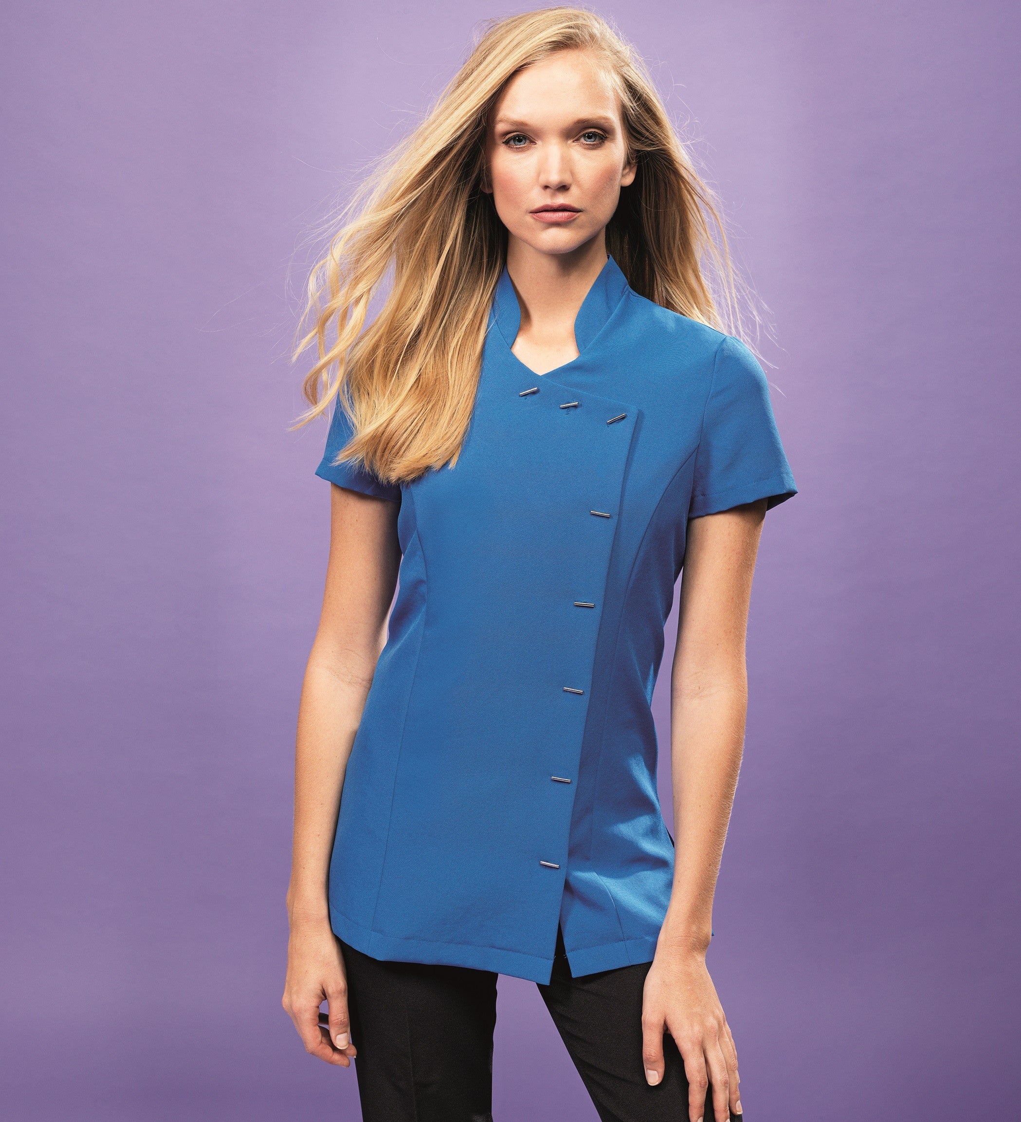 'Orchid' Beauty & Spa Tunic Asymmetric | WHITE