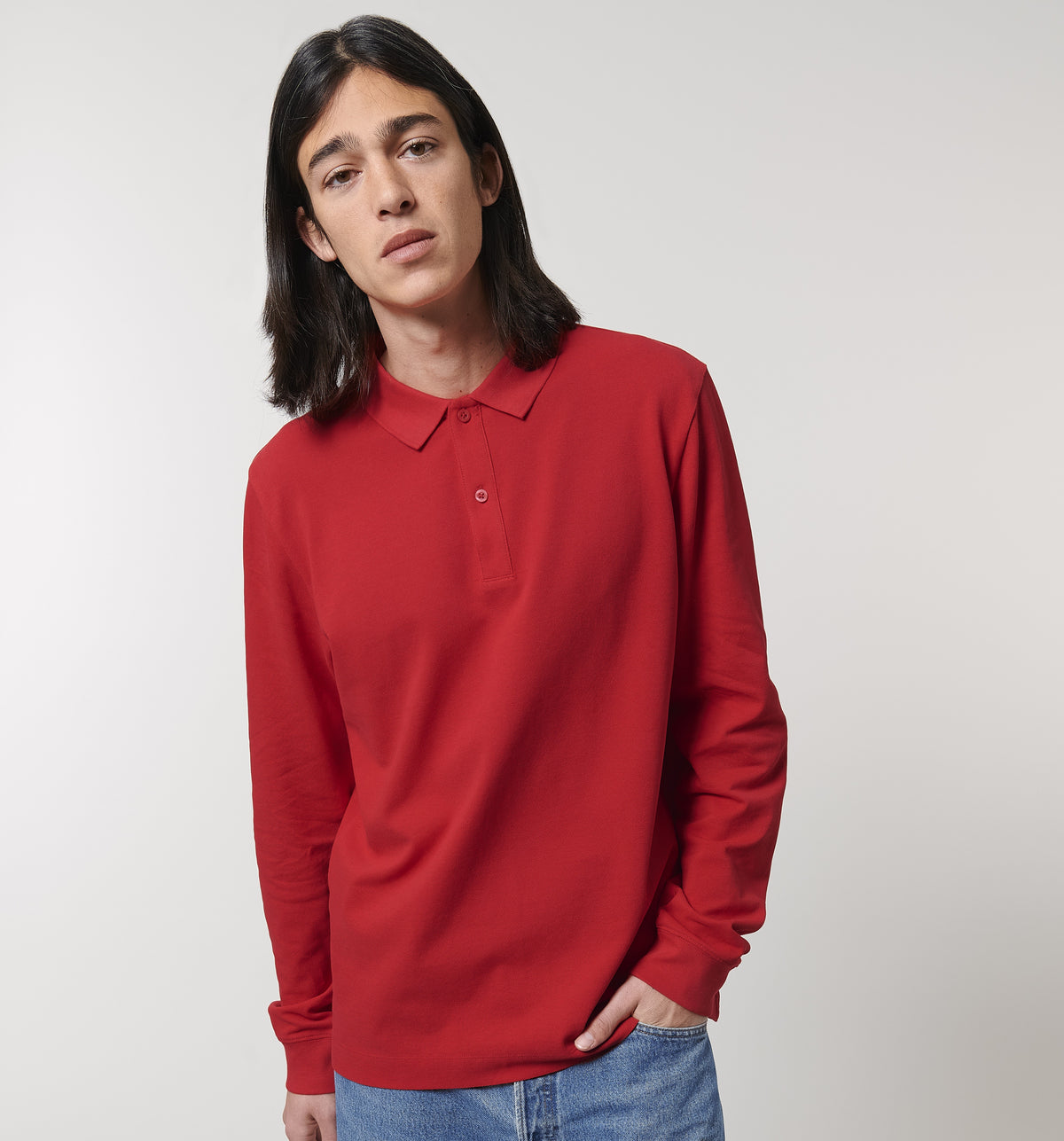 Prepster Long Sleeve Polo | ANTHRACITE