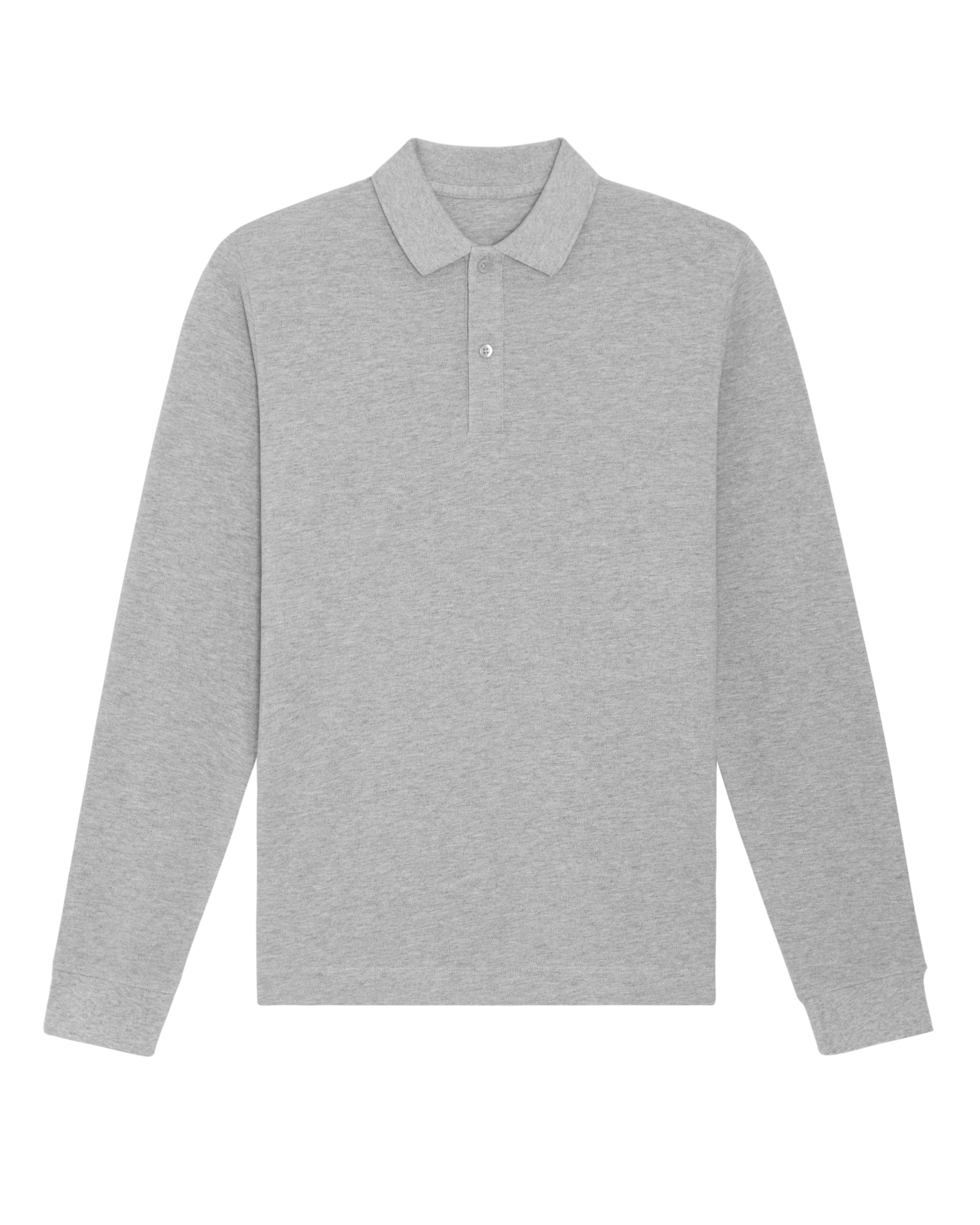 Prepster Long Sleeve Polo | HEATHER GREY