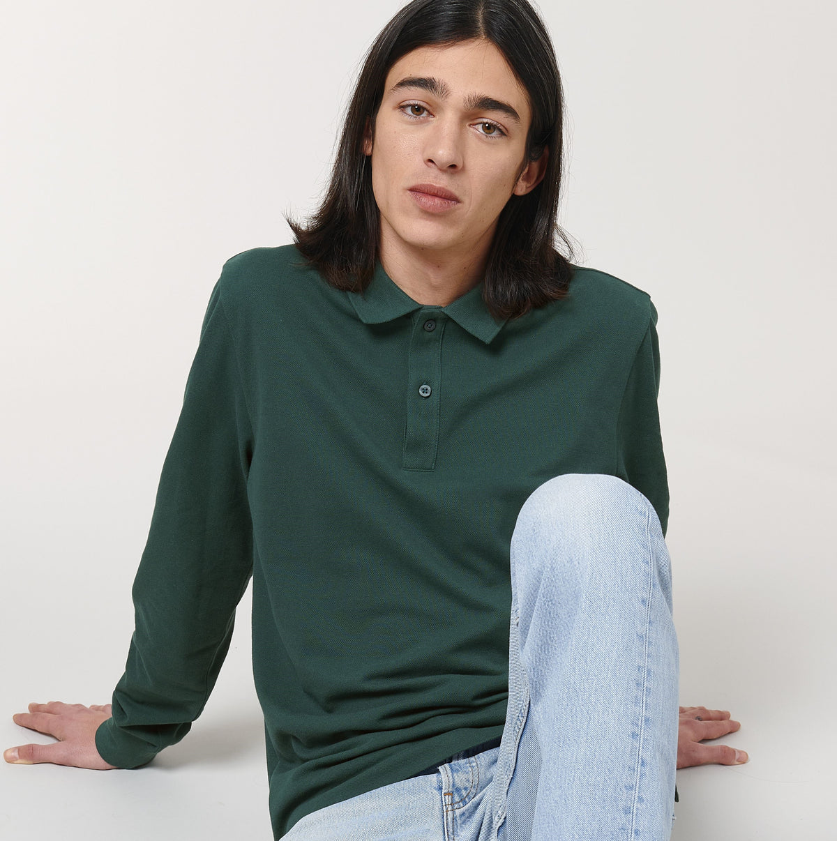 Prepster Long Sleeve Polo | ANTHRACITE