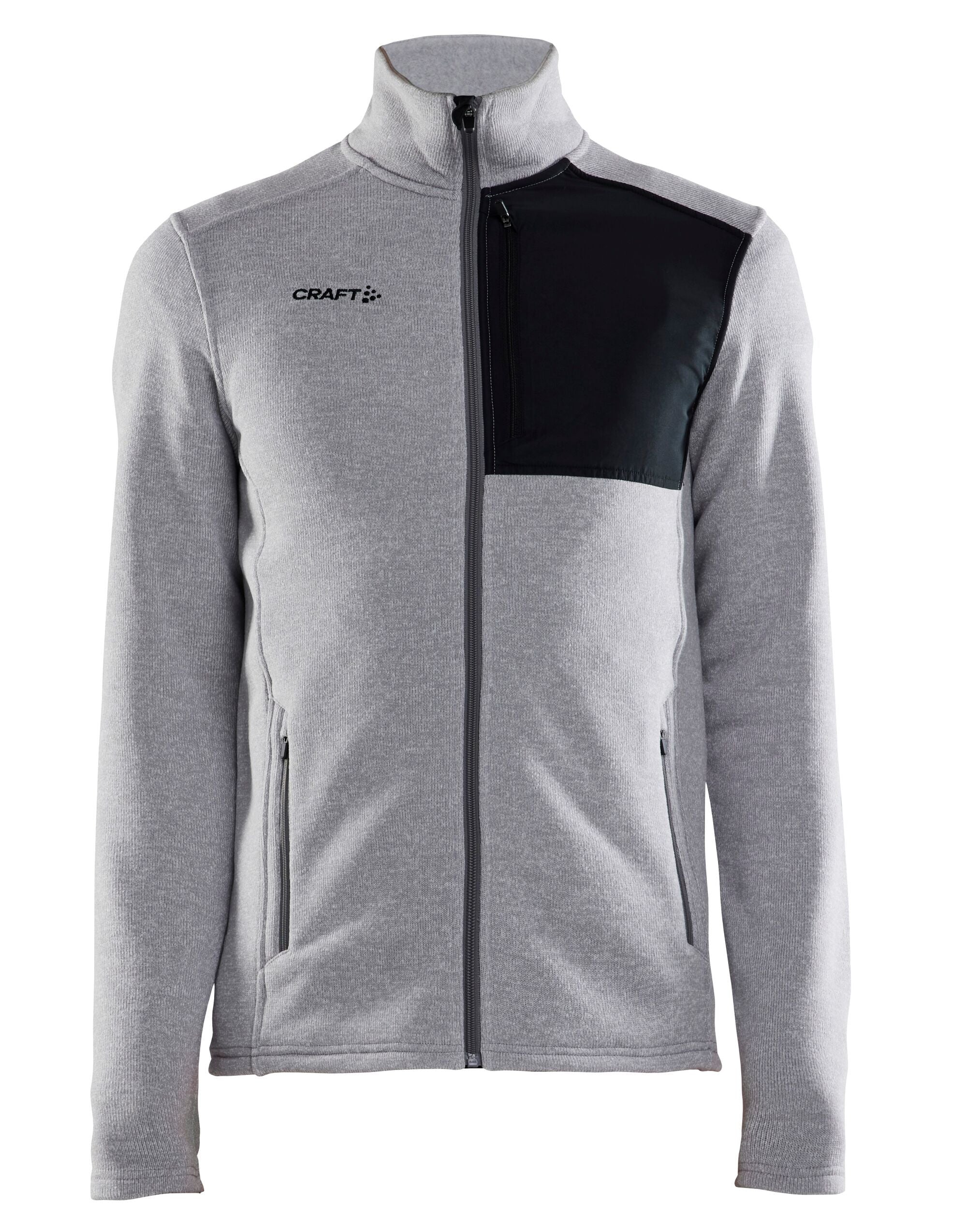Mens ADV Explore Heavy Fleece Jacket | GREY MELANGE/BLACK