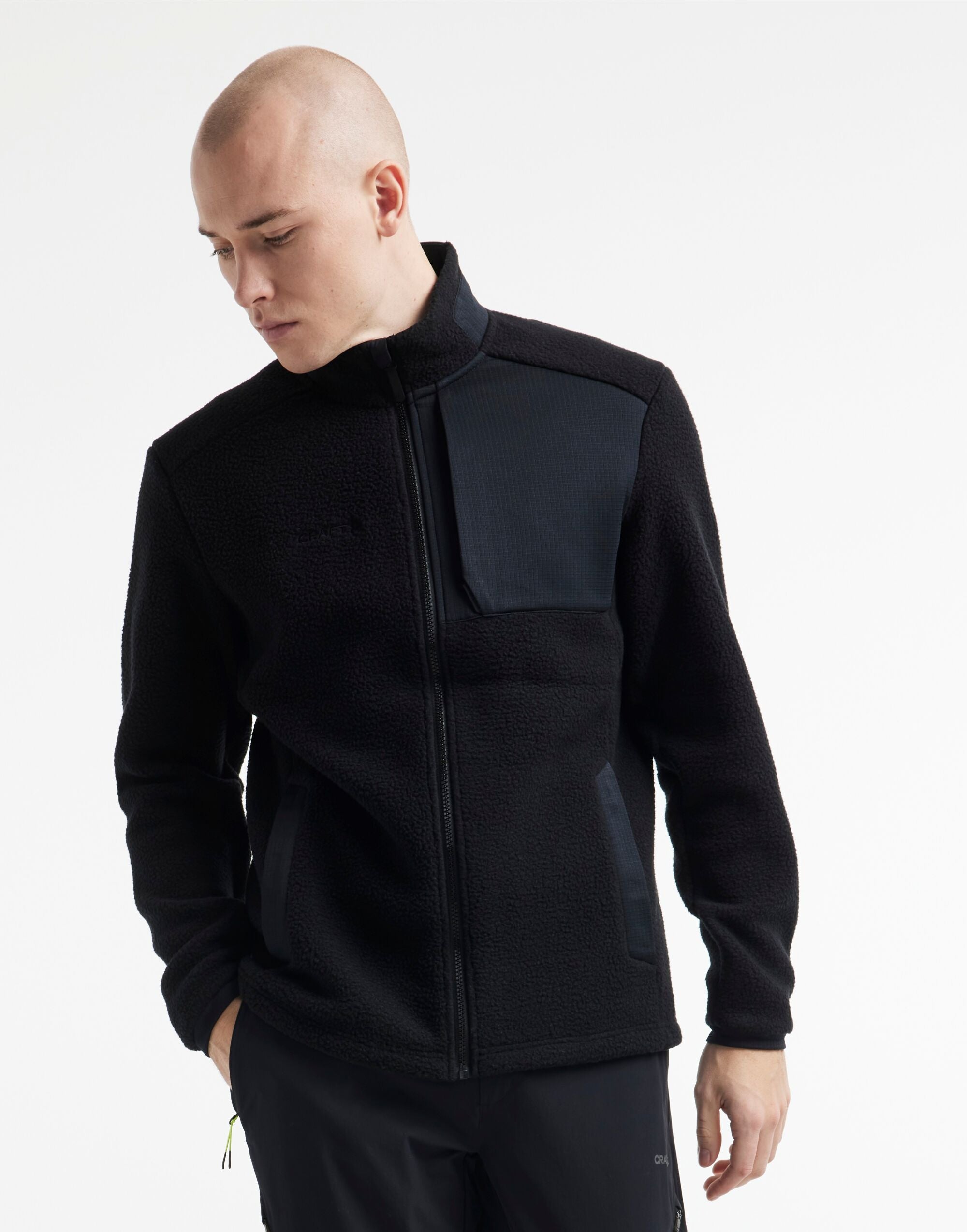 Mens ADV Explore Pile Fleece Jacket | BLACK