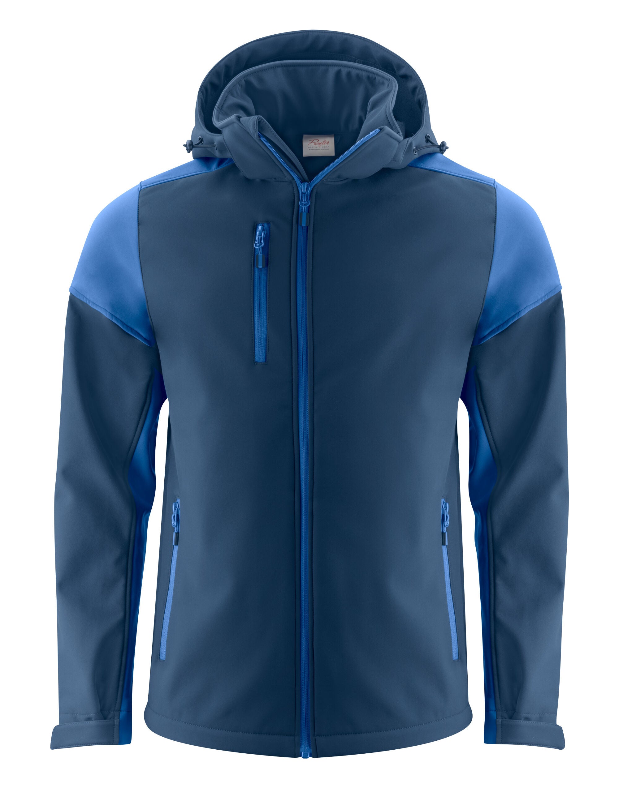 Two Tone Mens Softshell | NAVY/COBALT