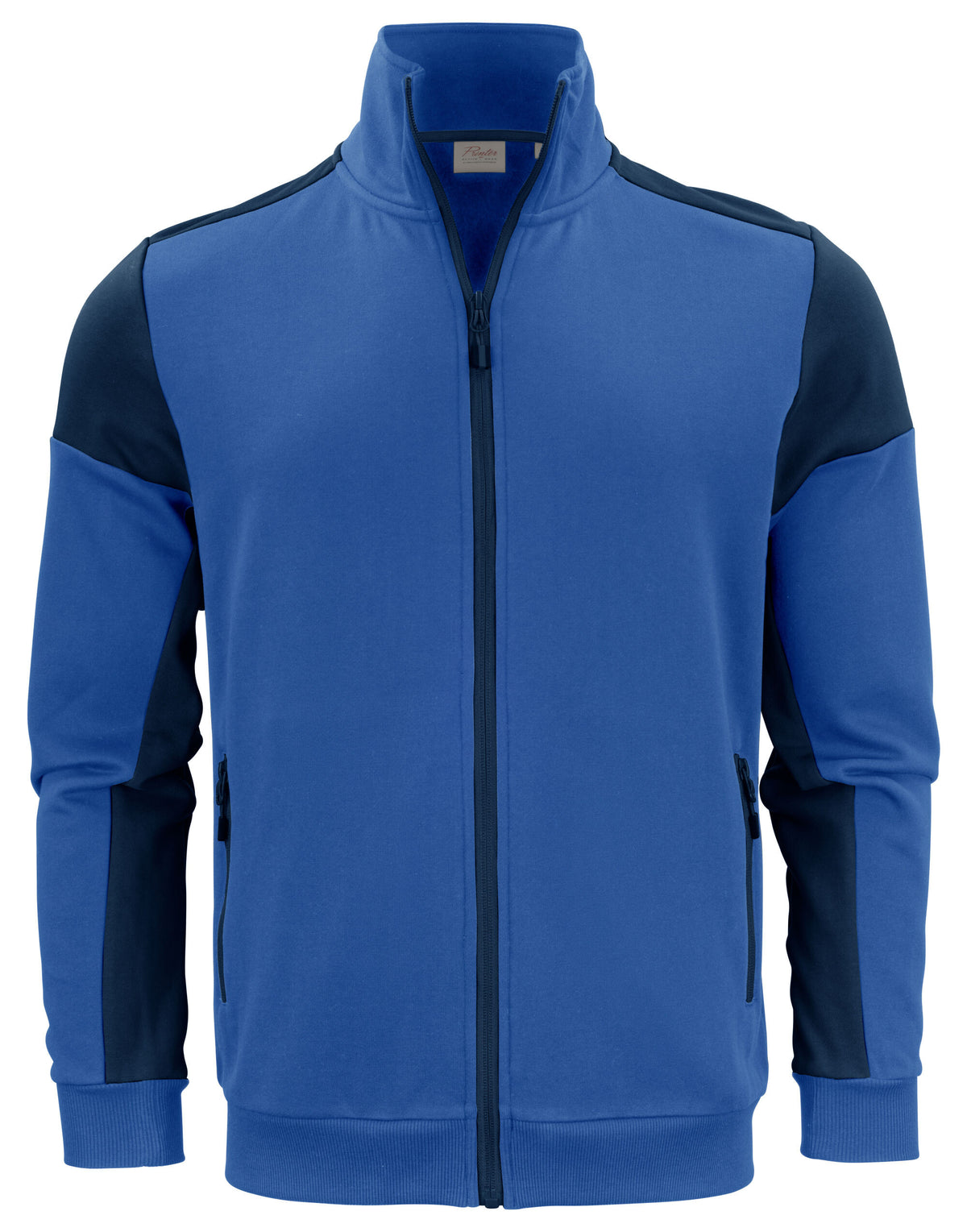 Two Tone Full Zip Sweatshirt | COBALT/NAVY