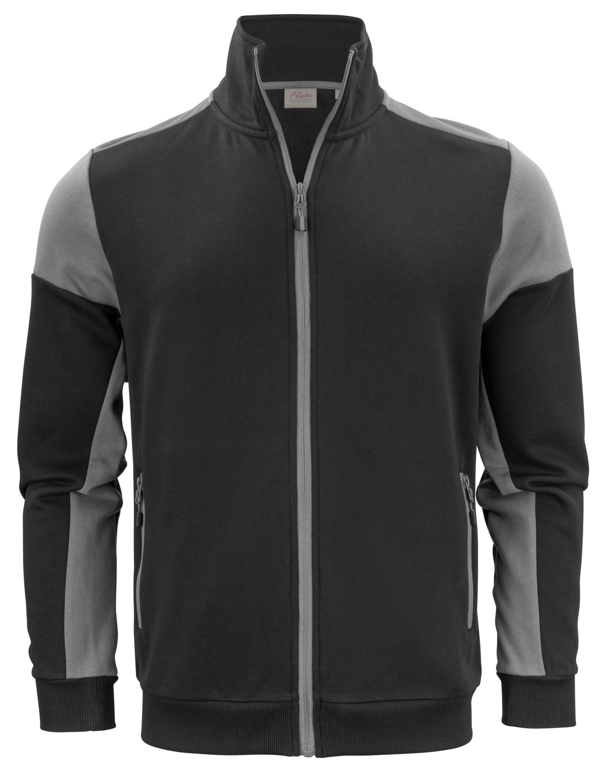 Two Tone Full Zip Sweatshirt | BLACK/ANTHRACTITE