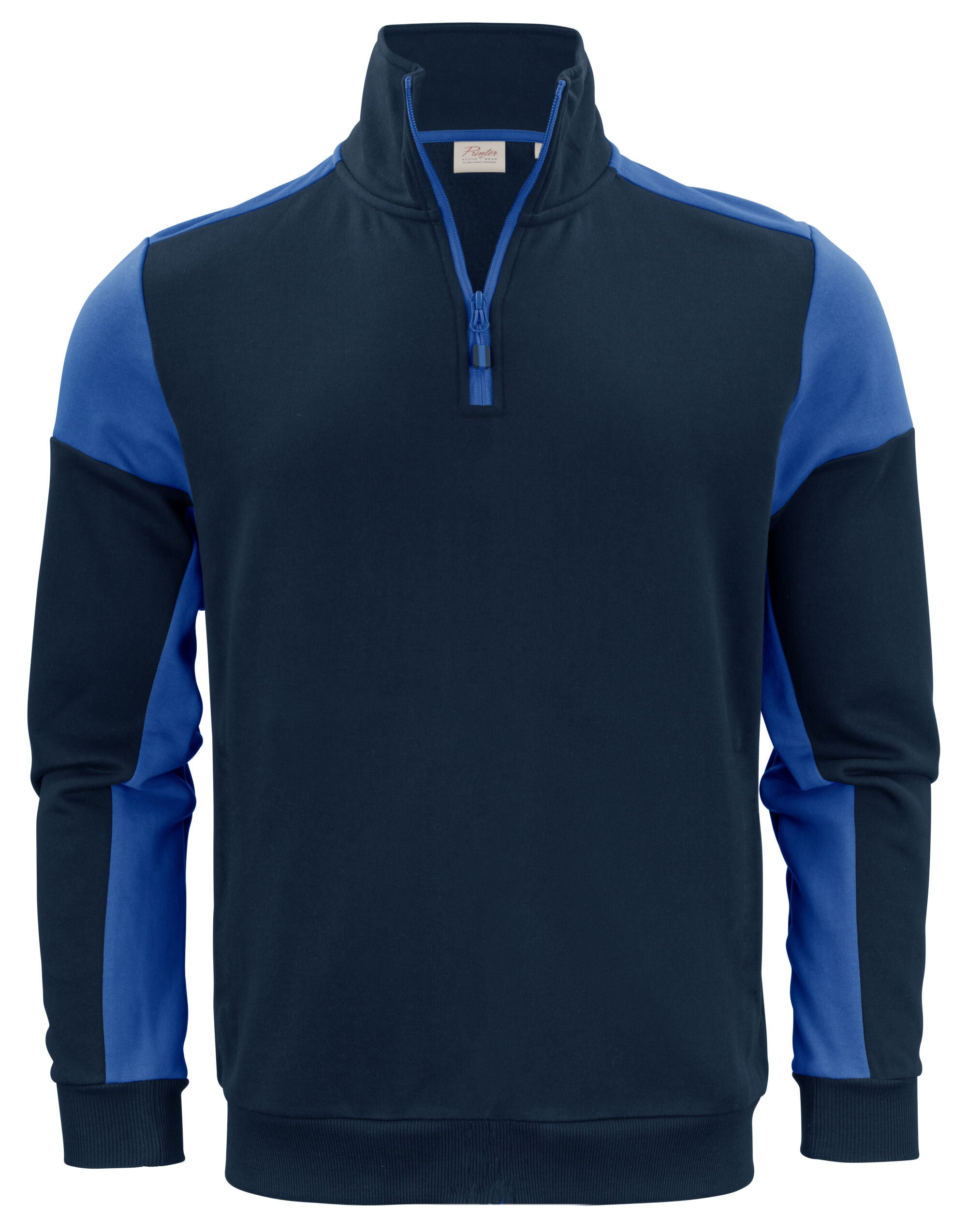 Two Tone Half Zip Sweatshirt | NAVY/COBALT
