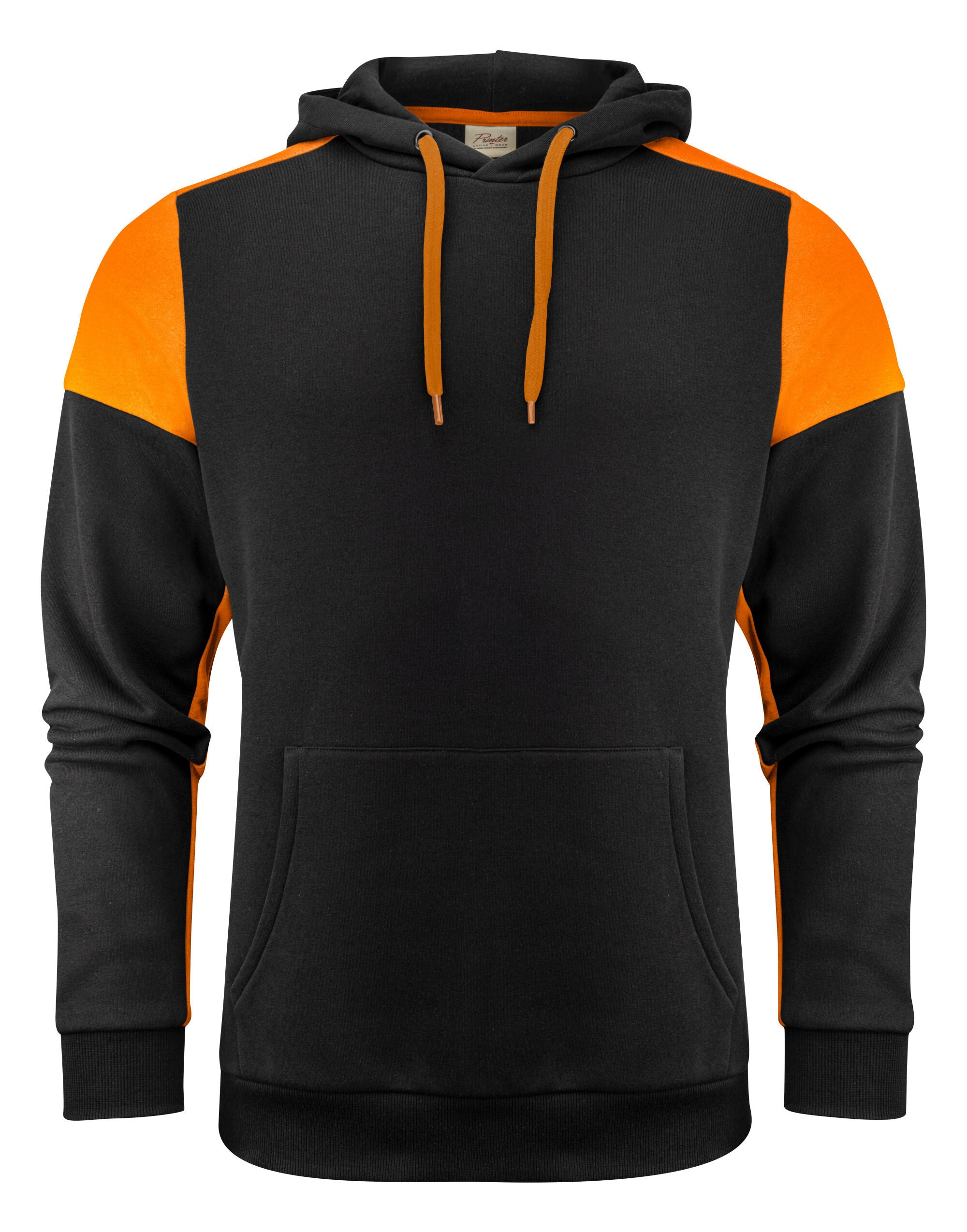 Two Tone Unisex Hoodie | BLACK/ORANGE
