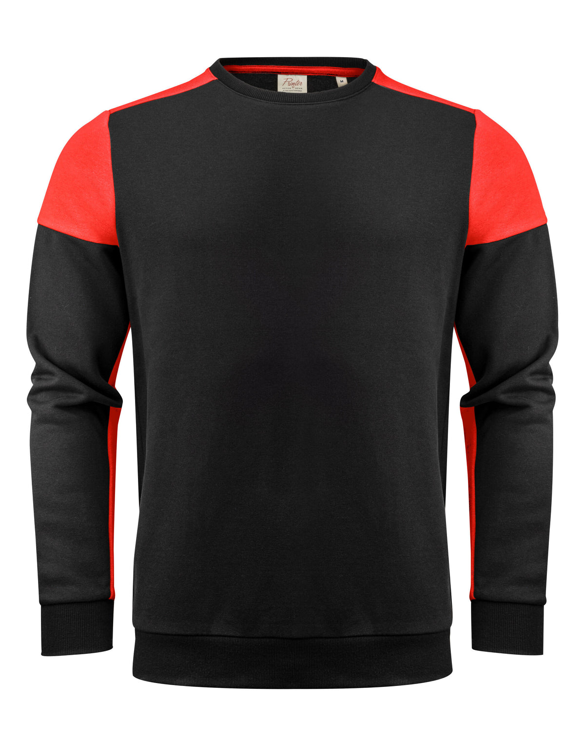 Two Tone Crewneck Sweatshirt | BLACK/RED