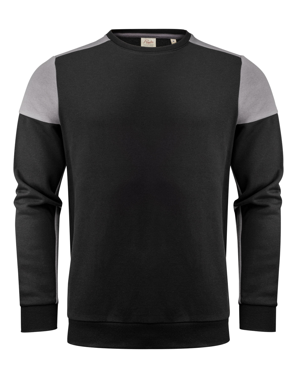 Two Tone Crewneck Sweatshirt | BLACK/ANTHRACITE
