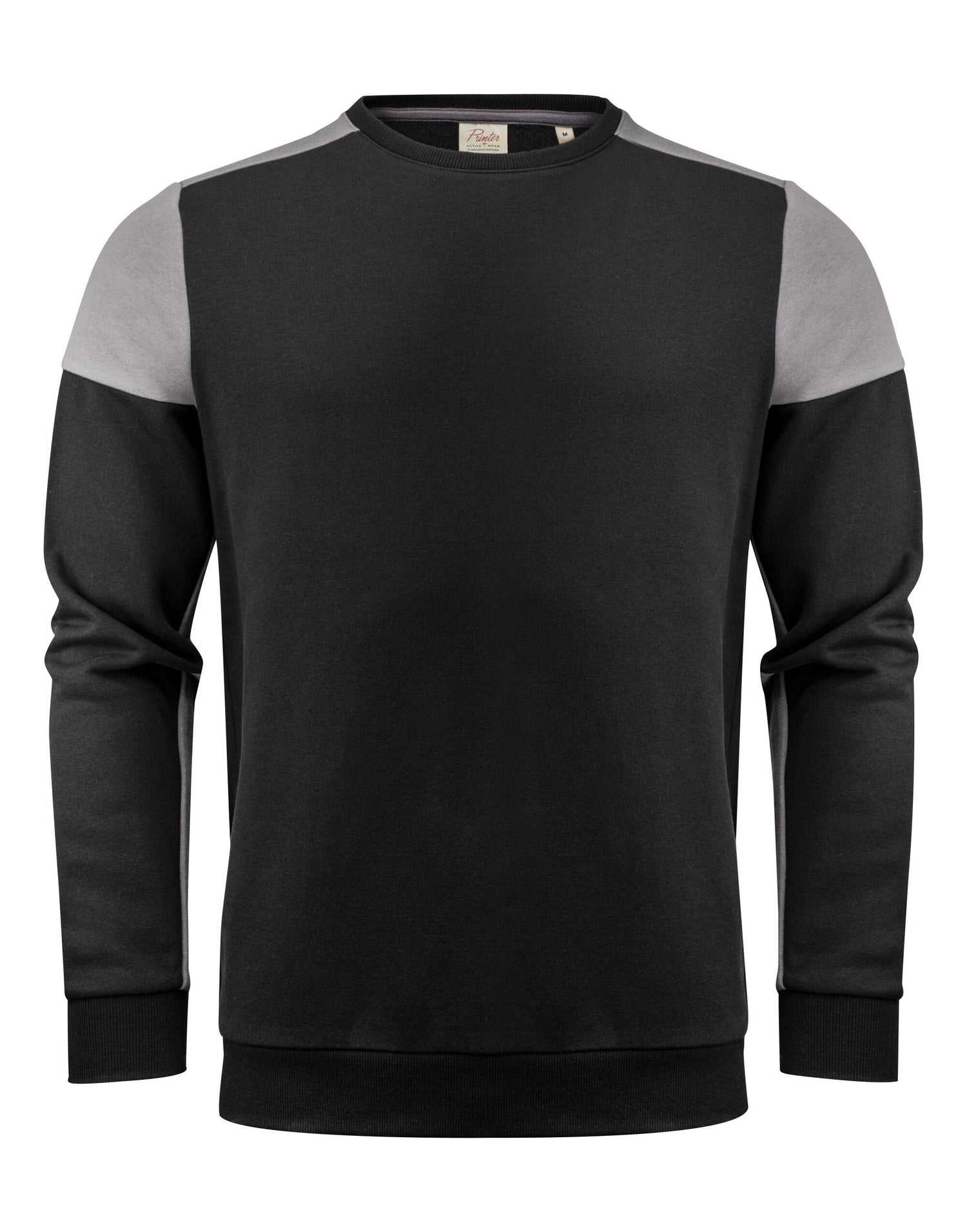 Two Tone Crewneck Sweatshirt | BLACK/ANTHRACITE