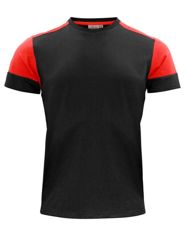 Two Tone T-Shirt | BLACK/RED