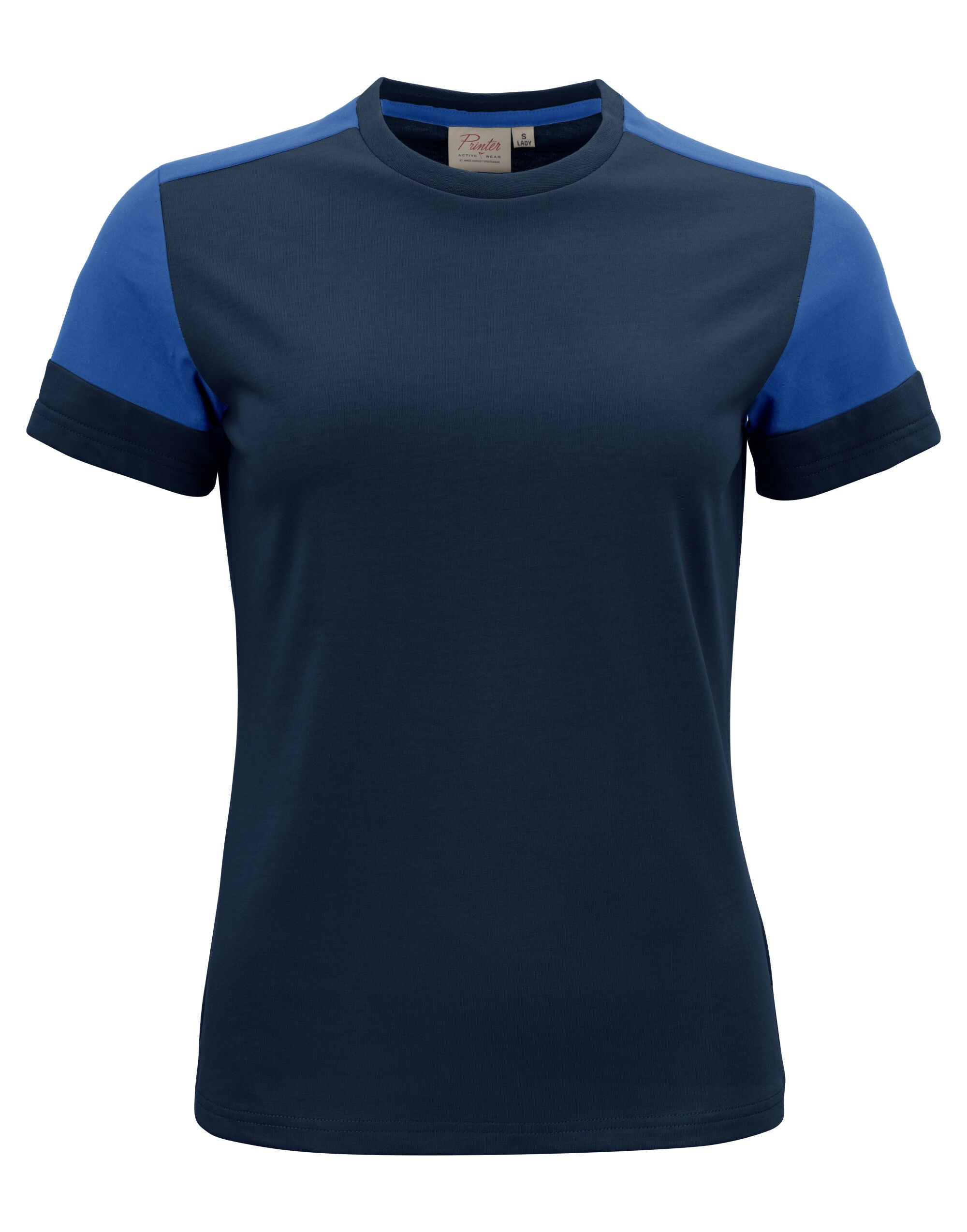 Two Tone Ladies T-shirt | NAVY/COBALT
