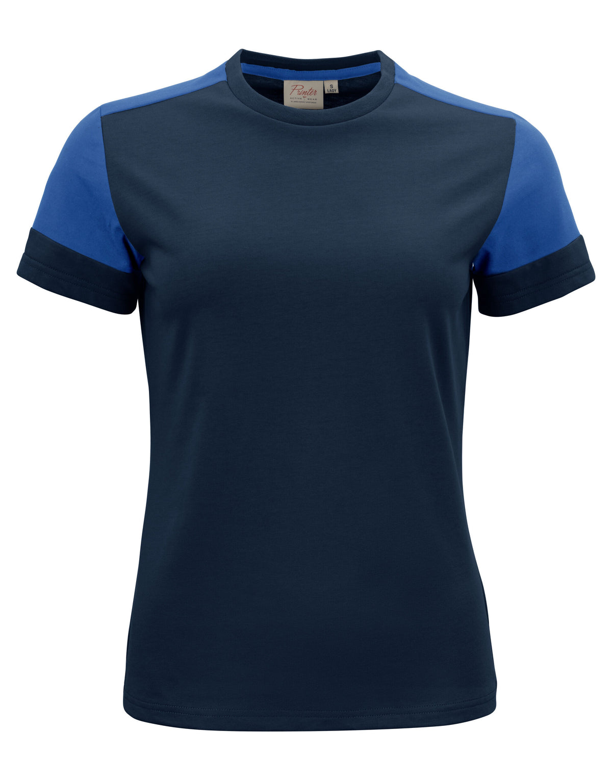 Two Tone Ladies T-shirt | NAVY/COBALT