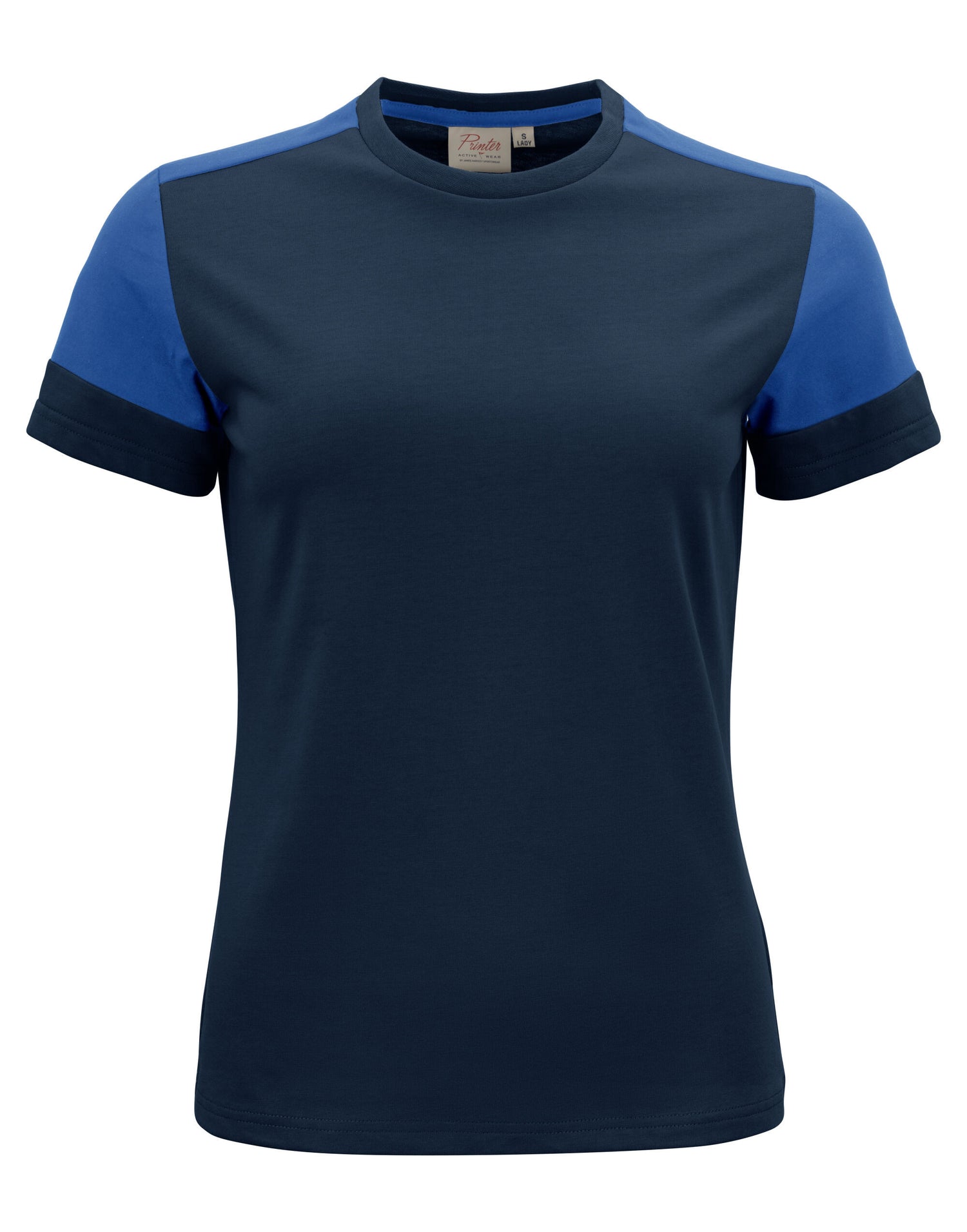 Two Tone Ladies T-shirt | NAVY/COBALT