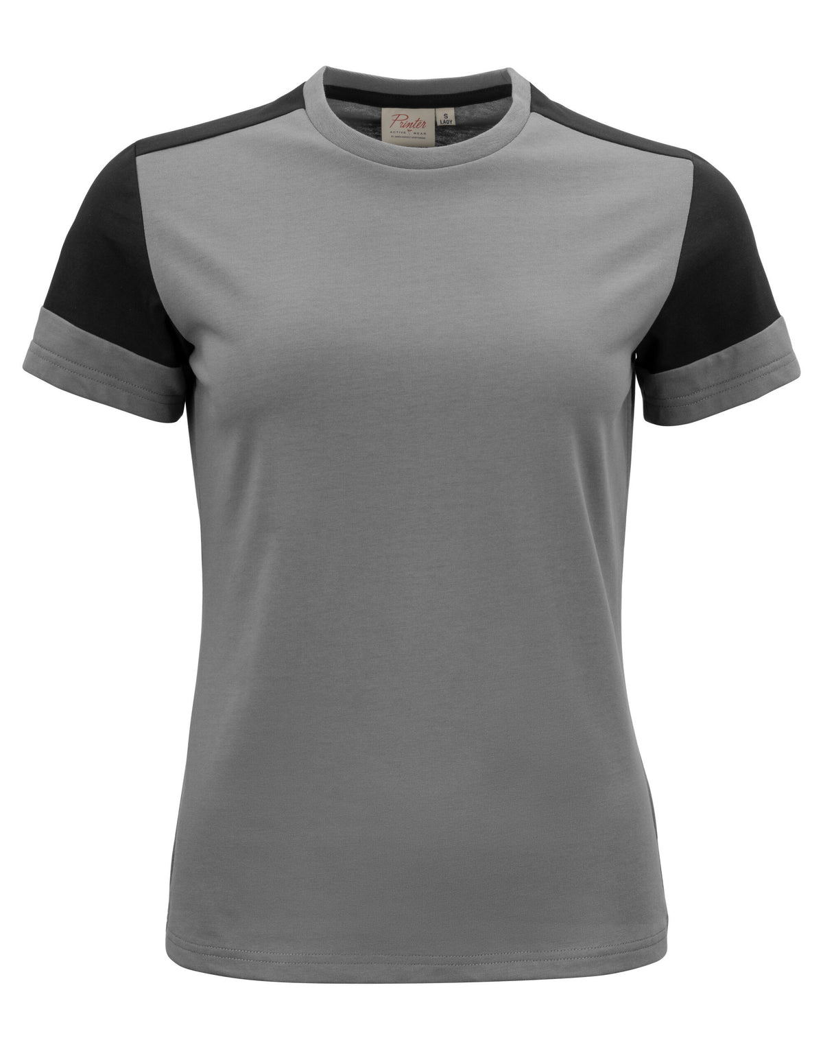 Two Tone Ladies T-shirt | ANTHRACITE/BLACK