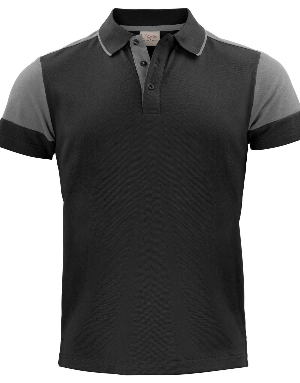 Two Tone Polo | BLACK/ANTHRACITE