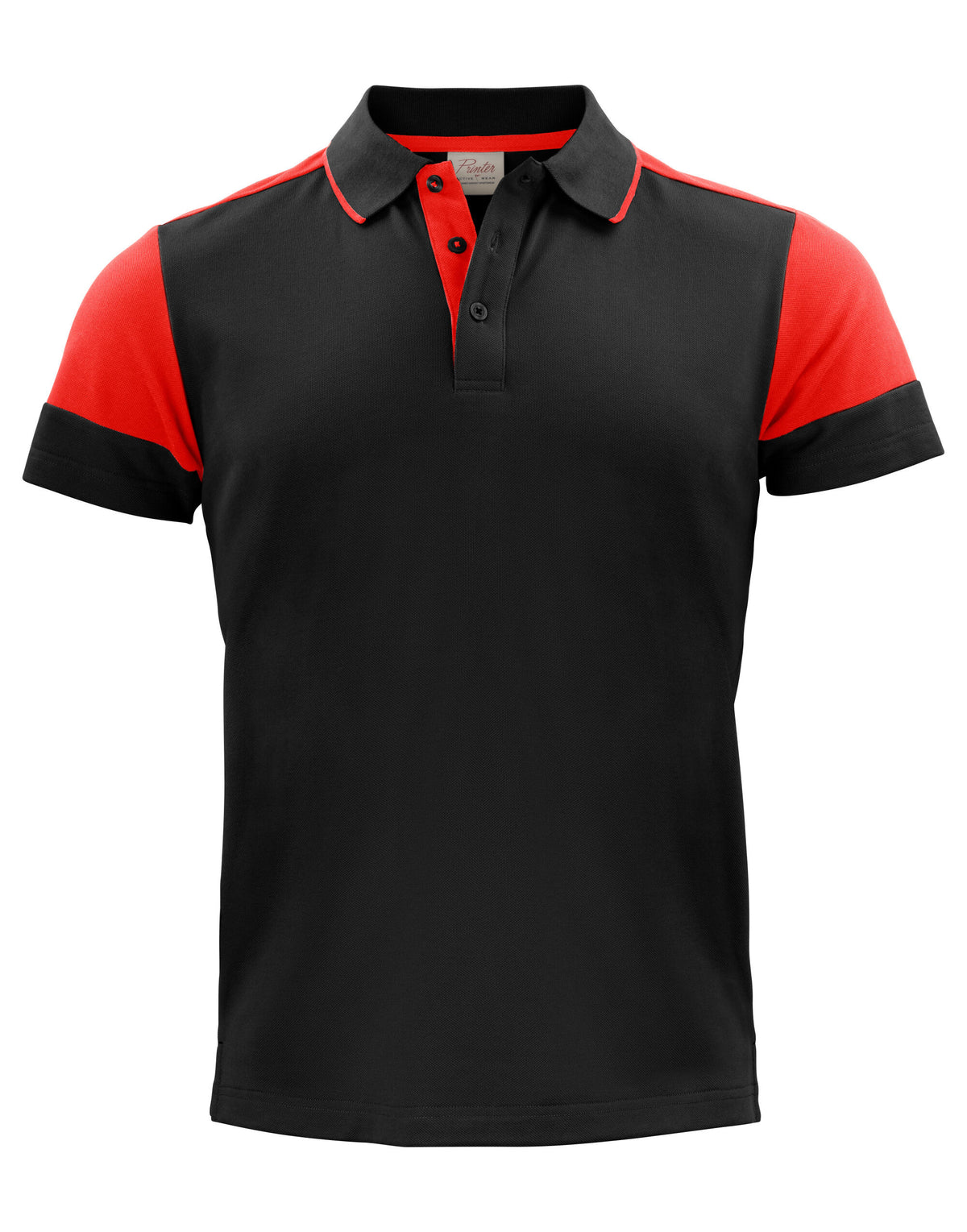 Two Tone Polo | BLACK/RED