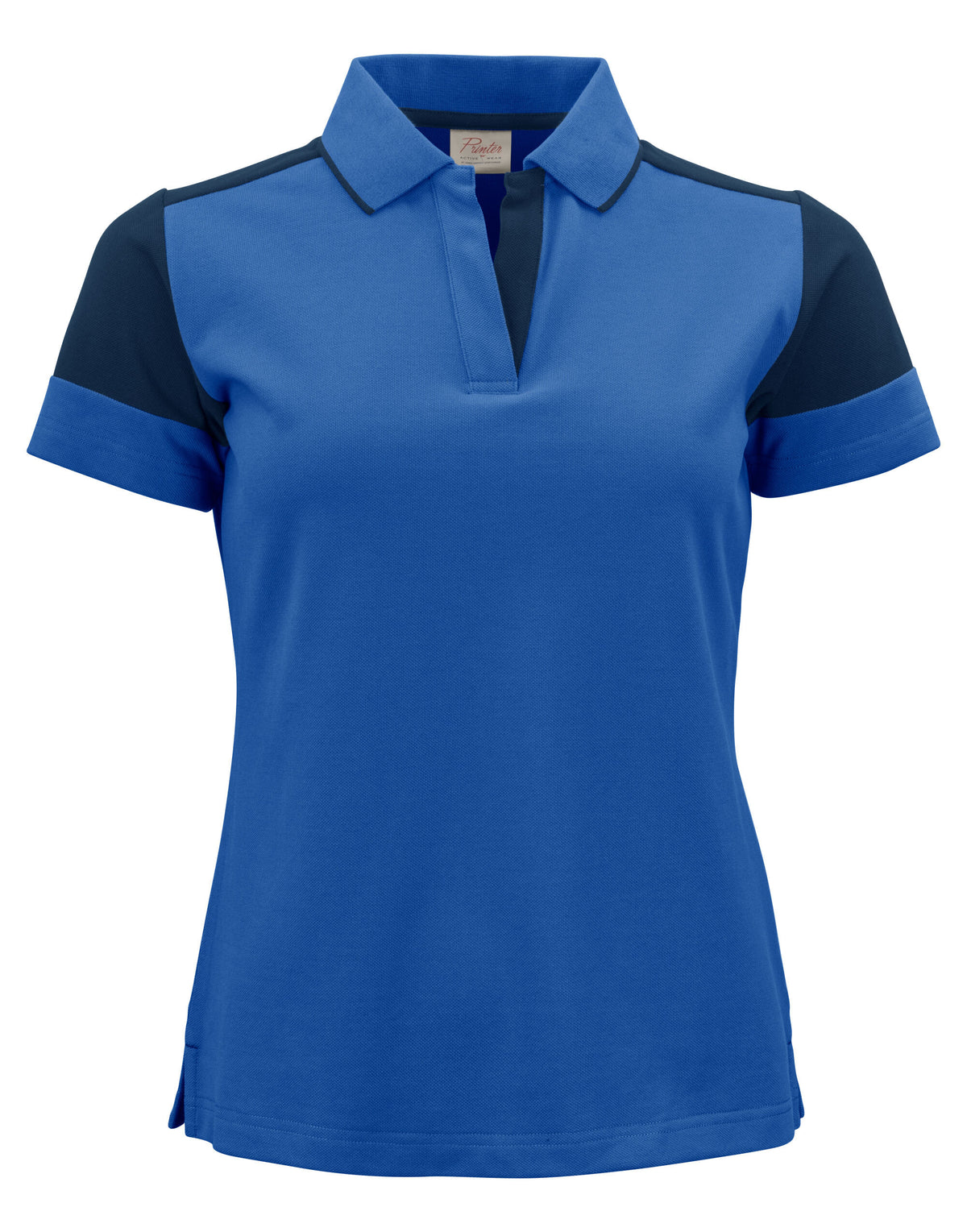 Two Tone Ladies Polo | COBALT/NAVY