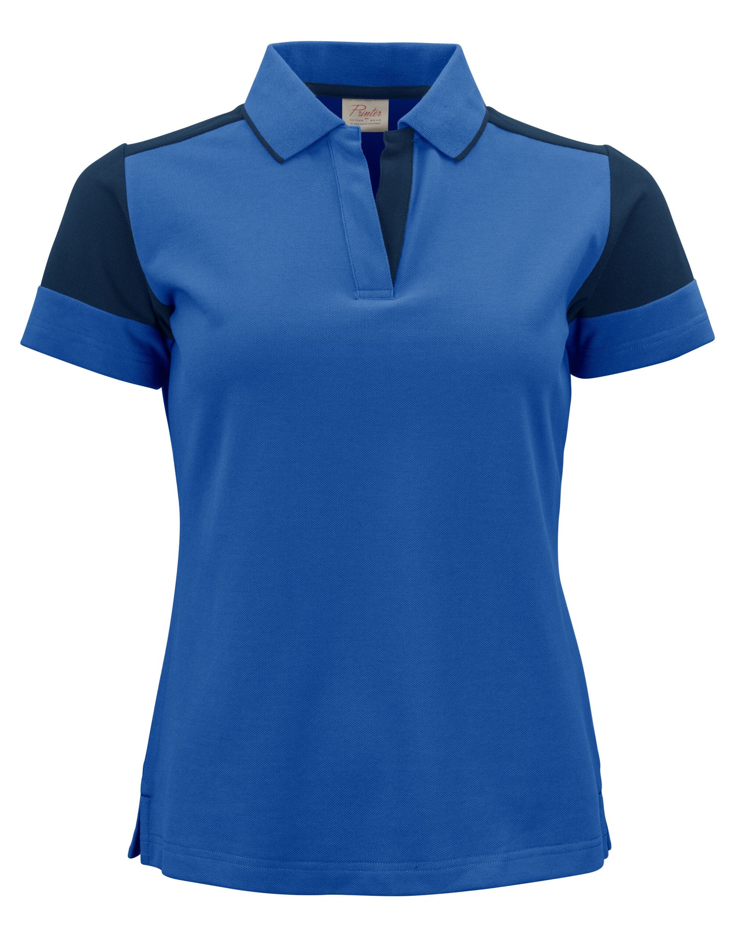 Two Tone Ladies Polo | COBALT/NAVY