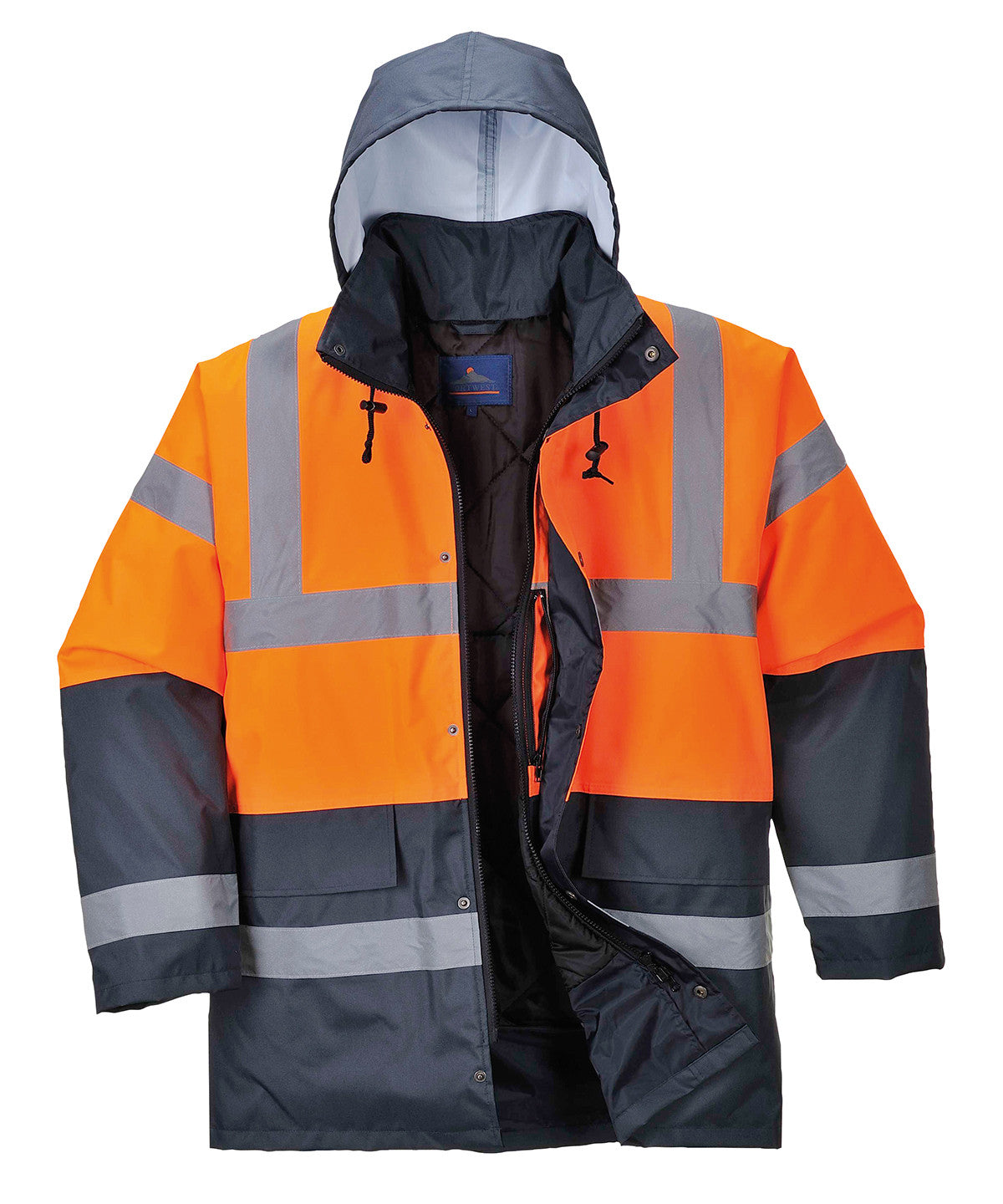 Hi Vis Traffic Jacket | ORANGE/NAVY