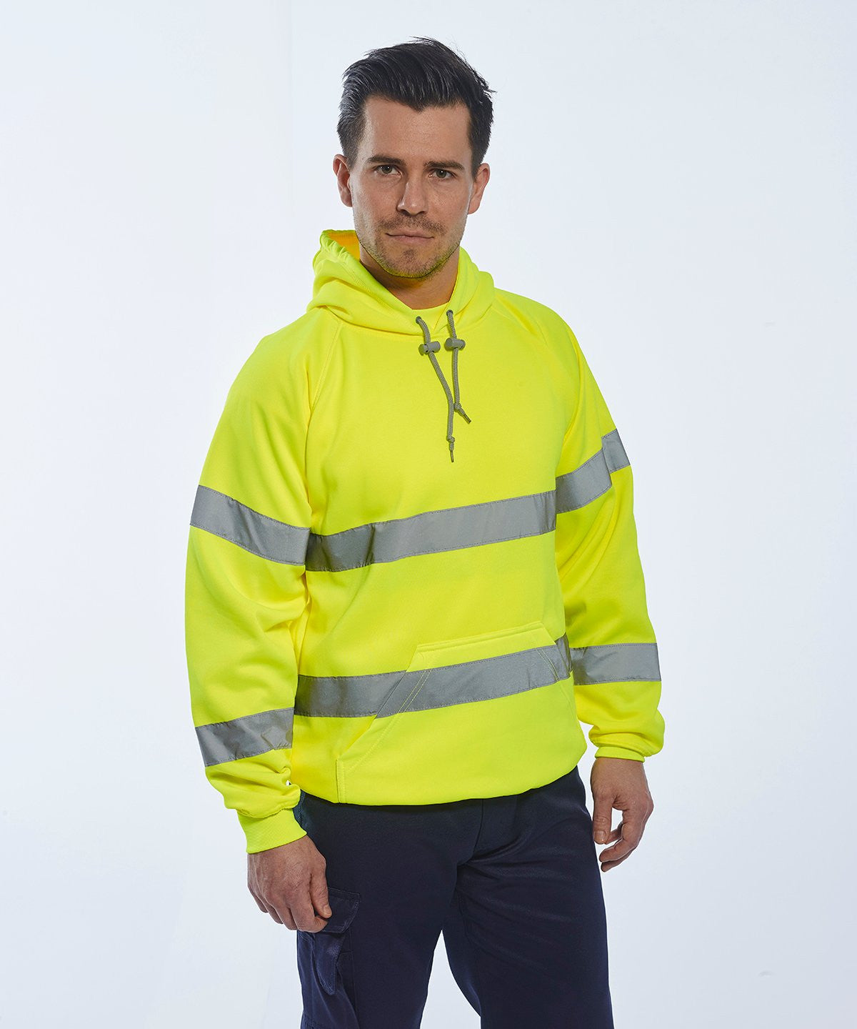 Hi Vis Hooded Sweatshirt | YELLOW