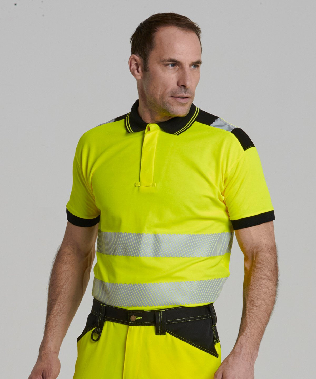Hi Vis Polo Shirt | YELLOW/BLACK