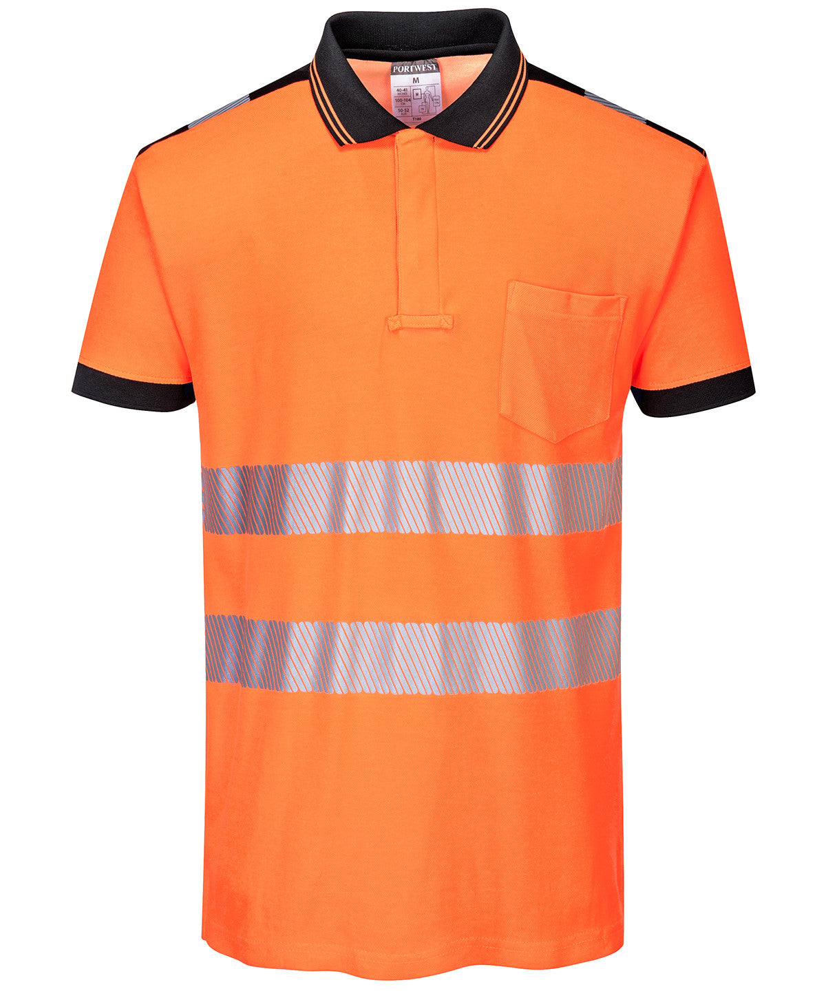 Hi Vis Polo Shirt | ORANGE/BLACK