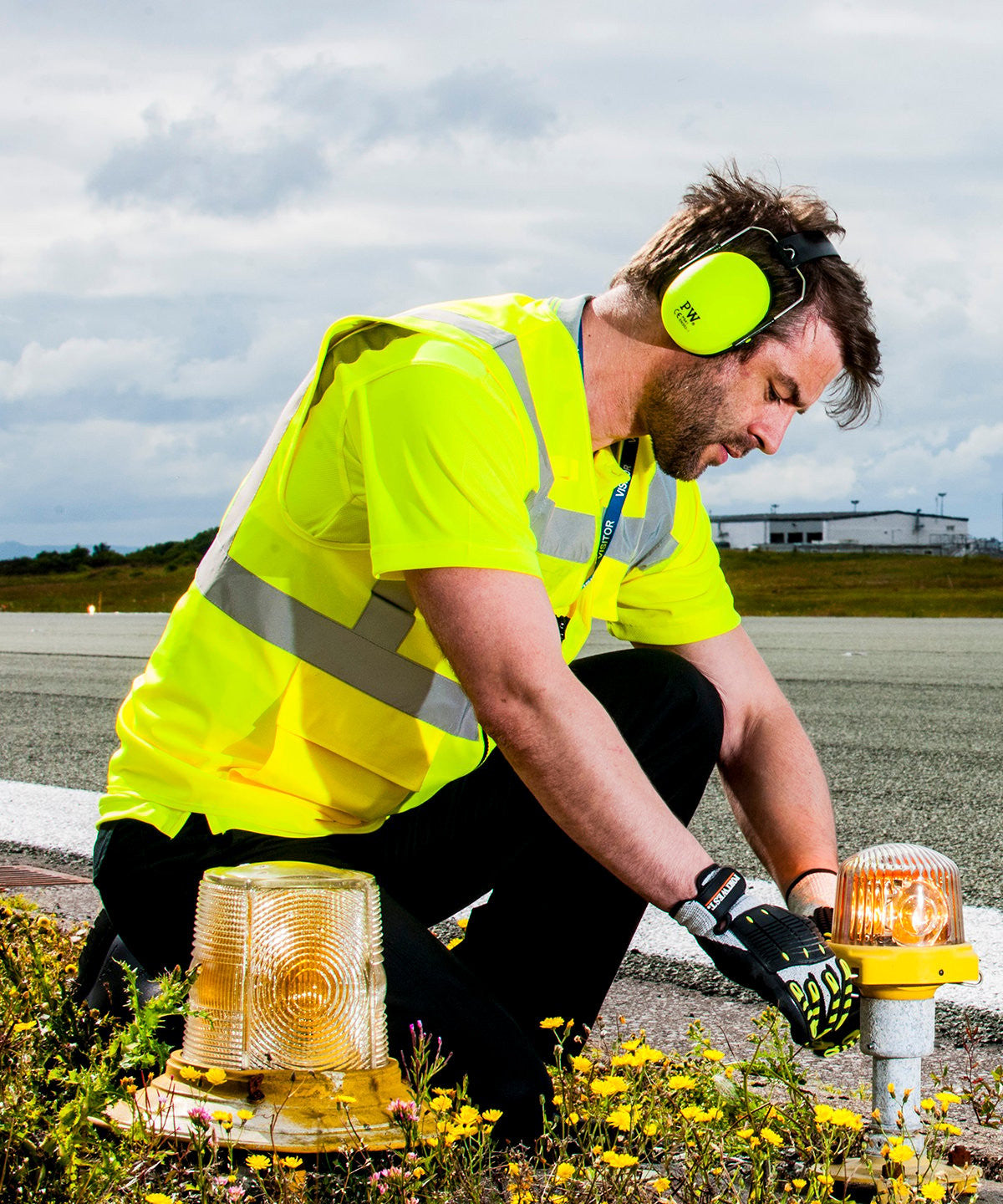 Hi Vis Executive Vest | YELLOW/NAVY