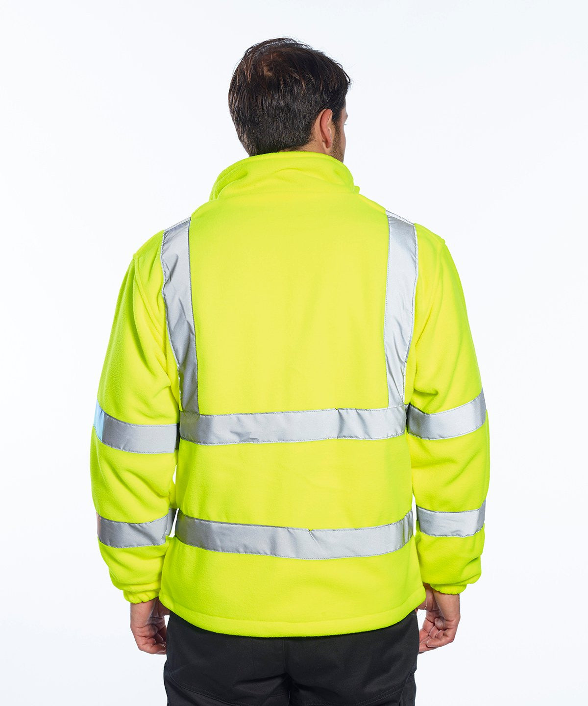 Hi Vis Mesh Lined Fleece | ORANGE/NAVY