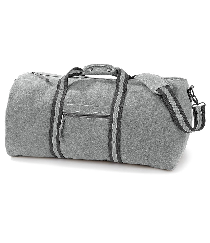 Vintage Canvas Holdall | VINTAGE LIGHT GREY