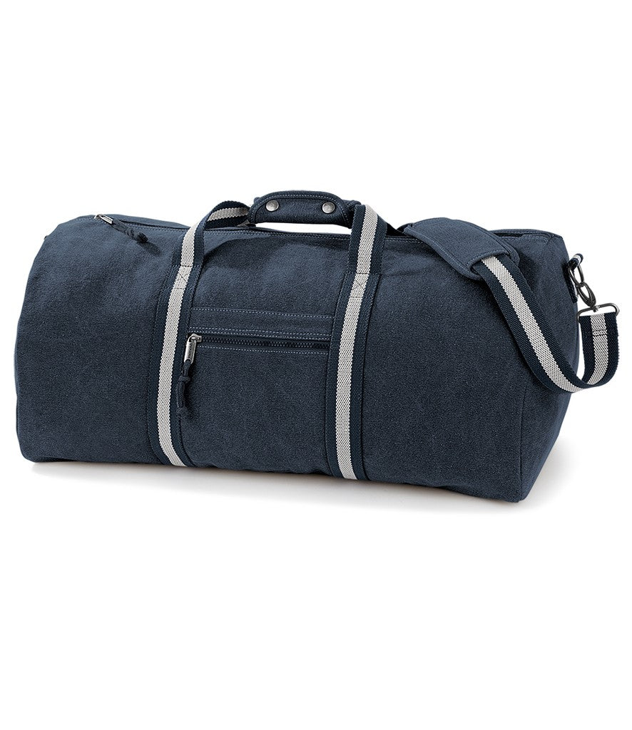 Vintage Canvas Holdall | VINTAGE OXFORD NAVY