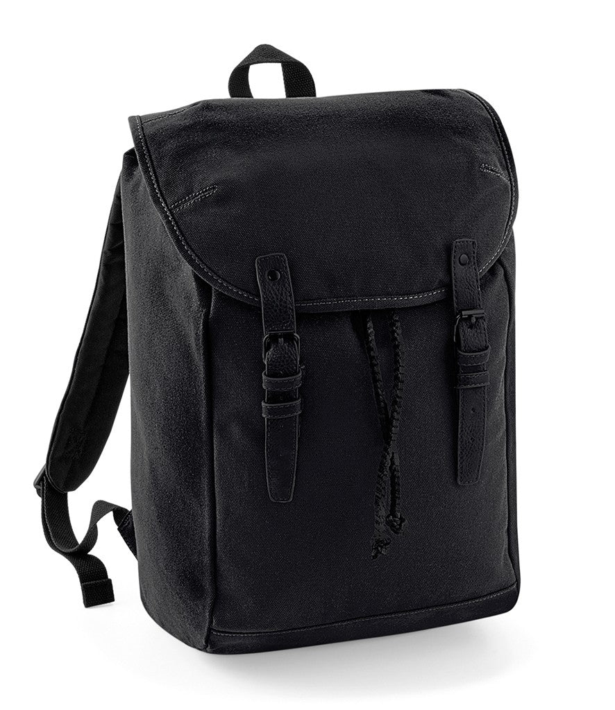 Vintage Rucksack | BLACK/BLACK