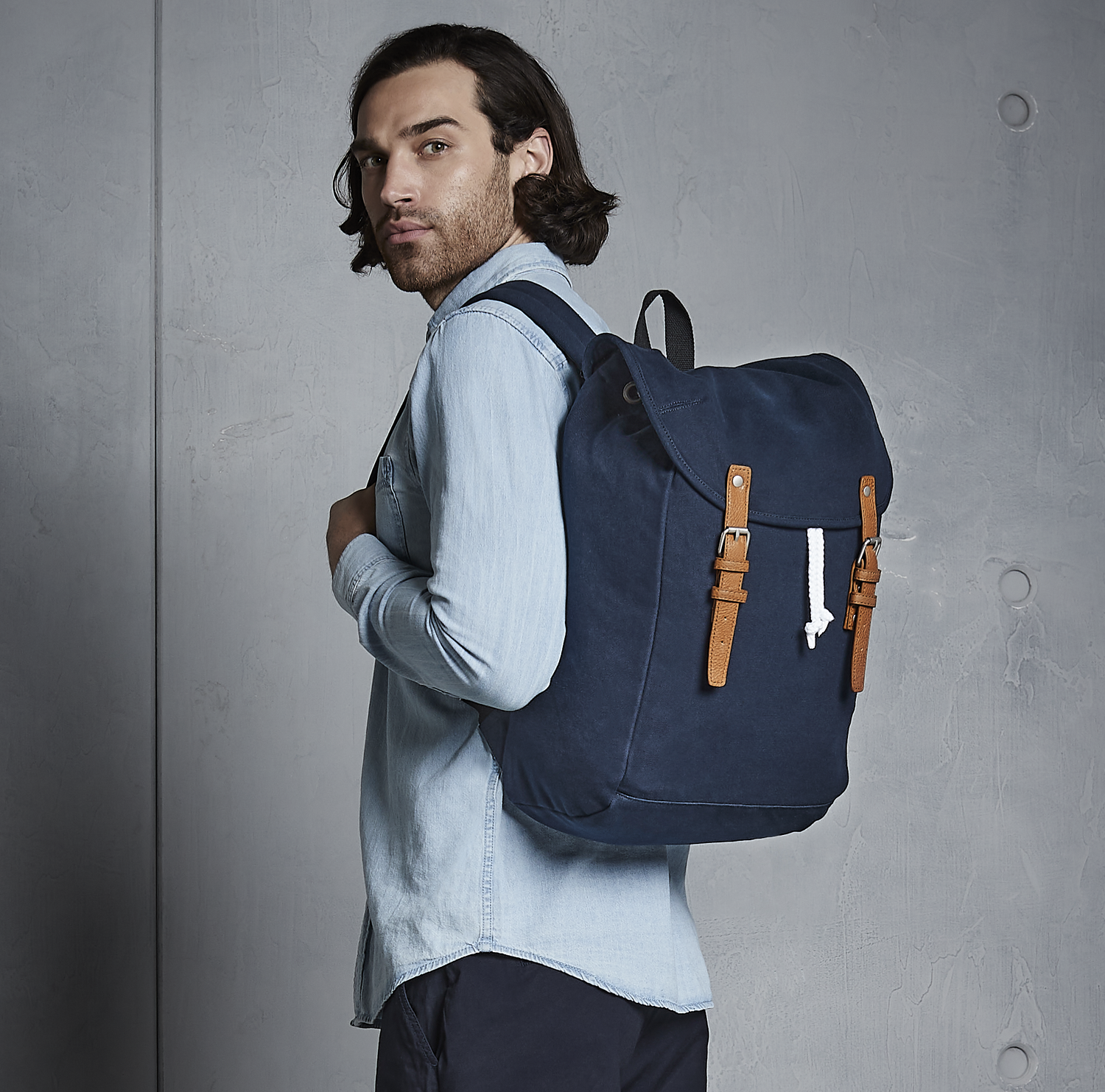 Vintage Rucksack | BLACK/BLACK