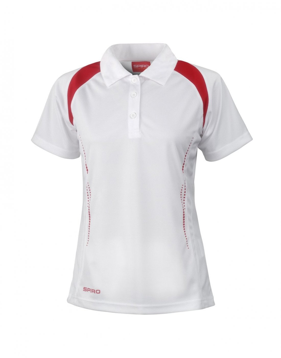 Spiro Ladies Team Spirit Polo | WHITE/RED