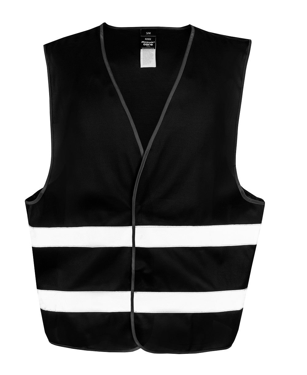 Core Adult Motorist Safety Vest | BLACK
