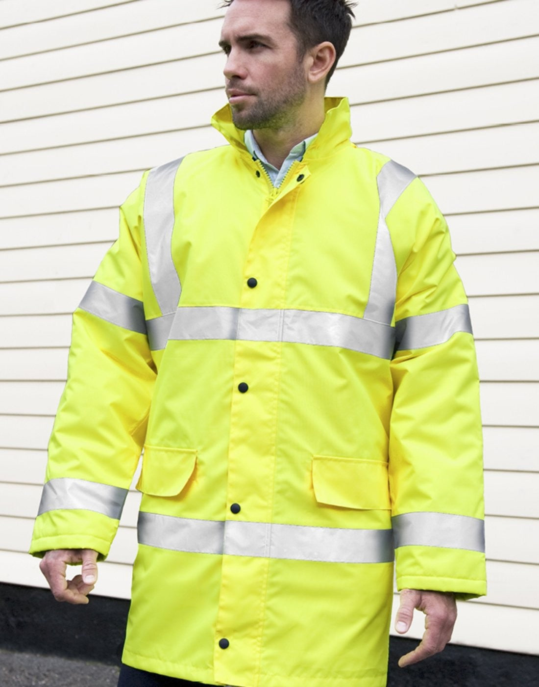 Core Safety Hi-Vis Coat | FLUORESCENT YELLOW