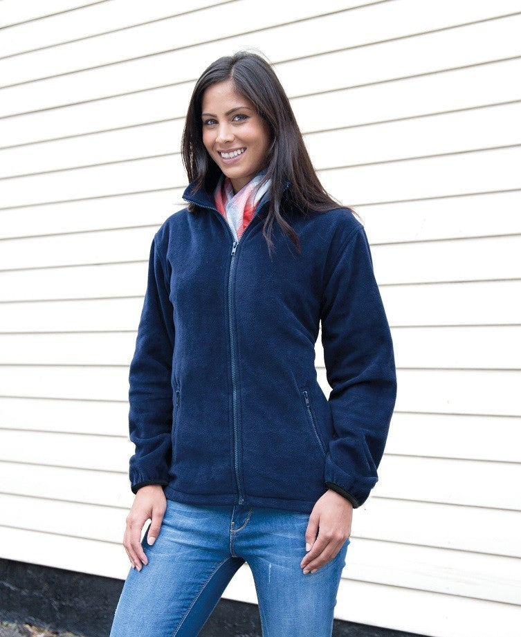 Womens Fashion Fit Outdoor Fleece | BLACK