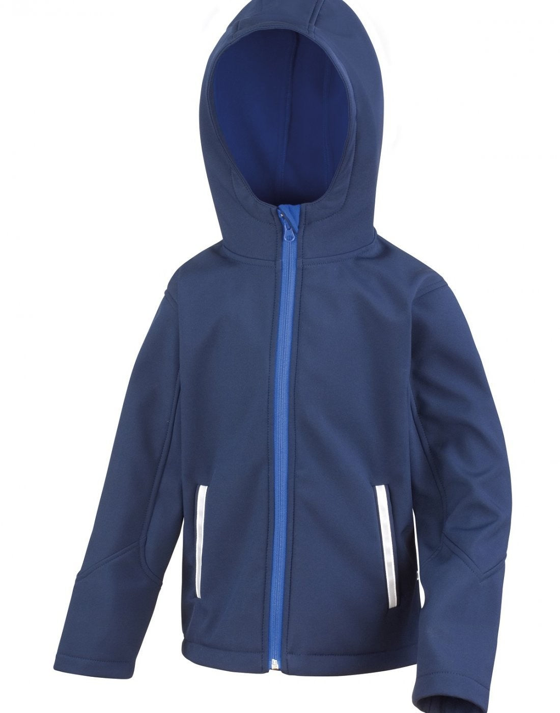 Core Junior TX Performance Hooded Softshell Jacket | NAVY/ROYAL