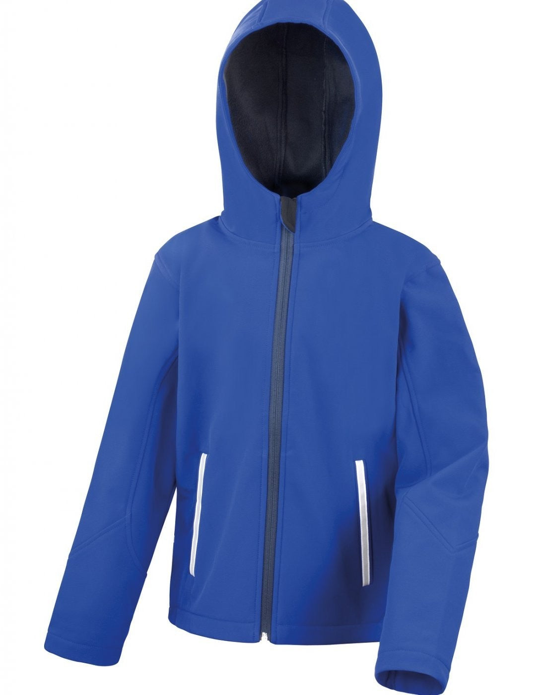 Core Junior TX Performance Hooded Softshell Jacket | ROYAL/NAVY