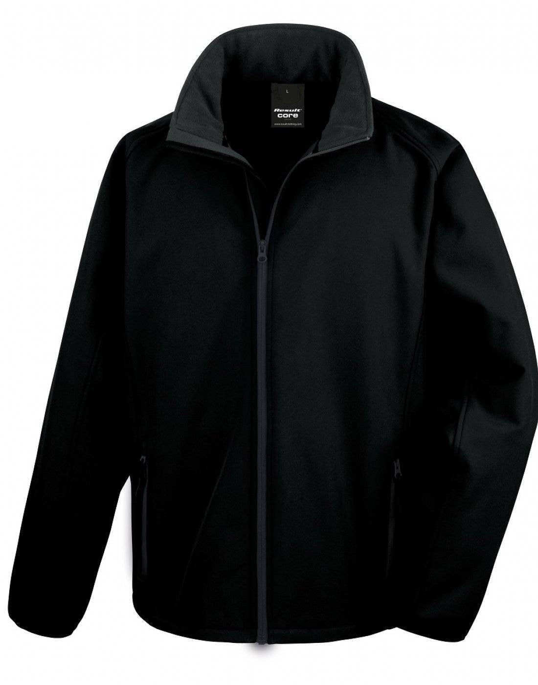 Printable Softshell Jacket | BLACK/BLACK