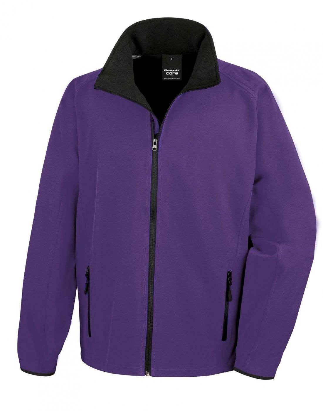 Printable Softshell Jacket | PURPLE/BLACK