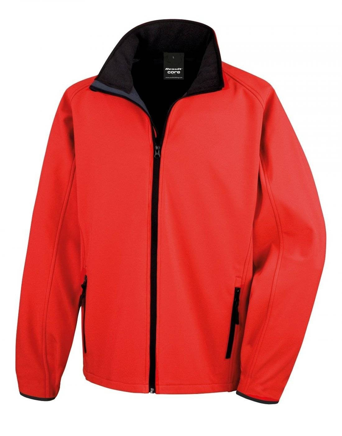 Printable Softshell Jacket | RED/BLACK